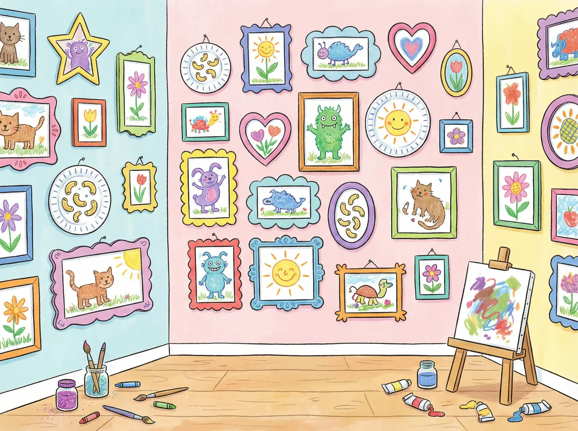 小朋友的彩色画作 - 51动漫 创意展示